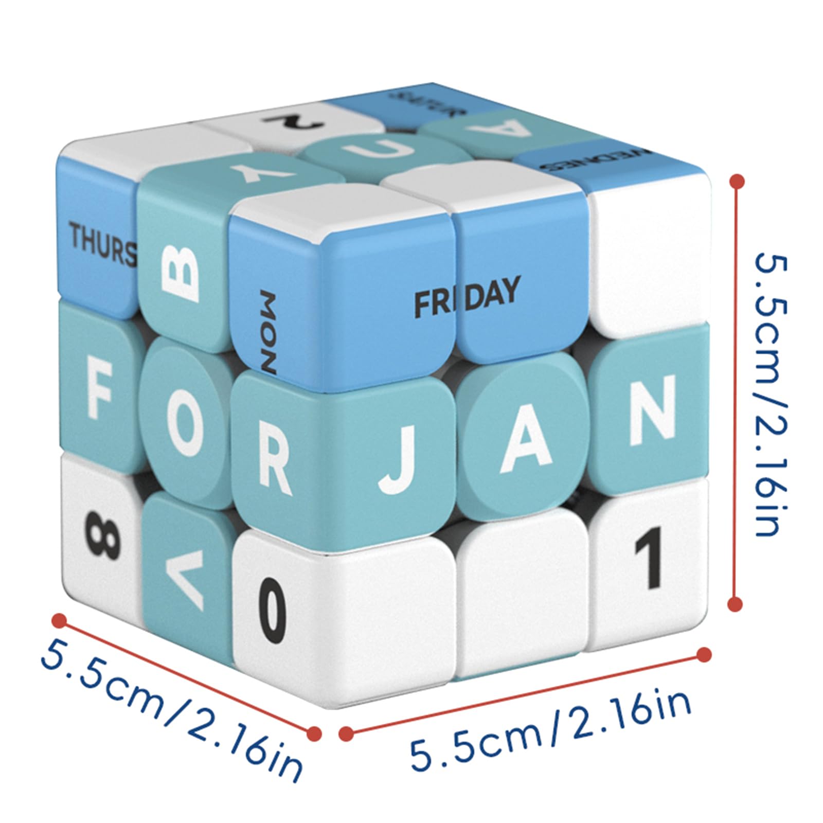 Amazon.com: Calendar 3x3 Speed Cube, UV Printing Cube Magic Cube